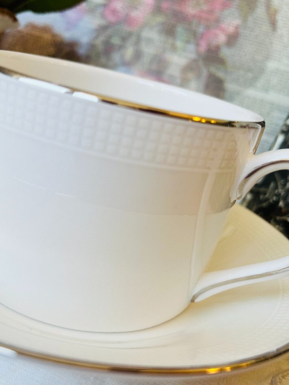 Wedgwood Vera Wang Classic Tea or Coffee Cup with Saucer
